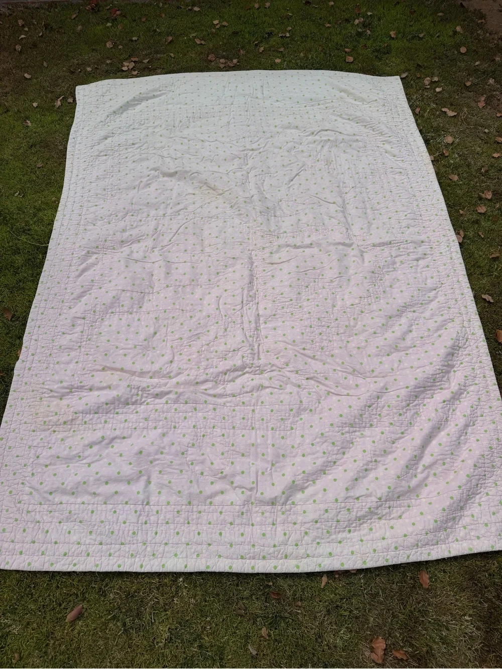 Circo Love N’ Nature Forest Friends Twin Size Quilt Pink Green Mushrooms Owls